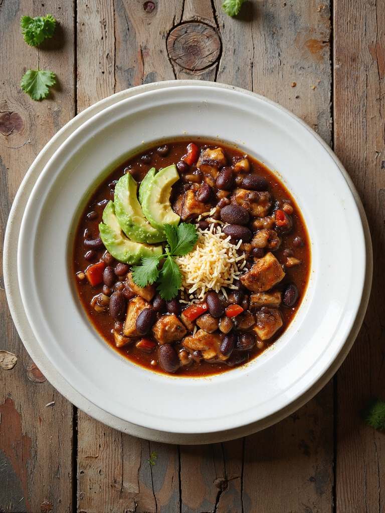 spicy chicken and black bean chili