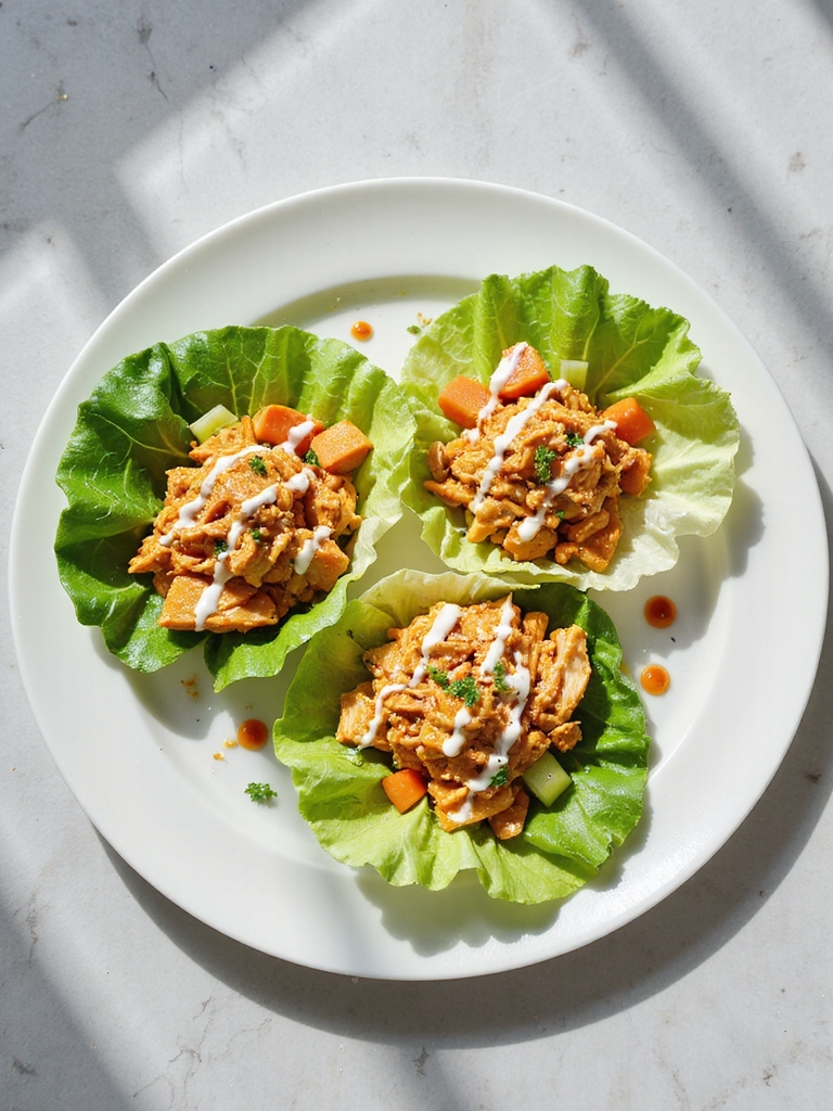 spicy chicken lettuce wraps