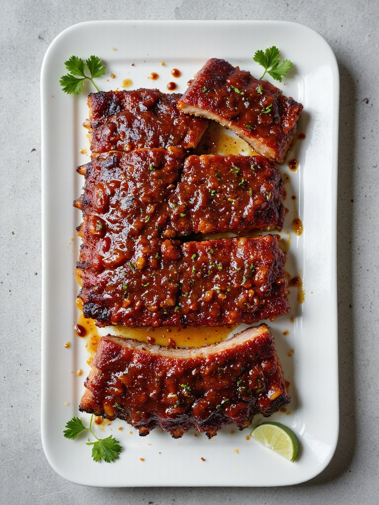 spicy chipotle glazed ribs