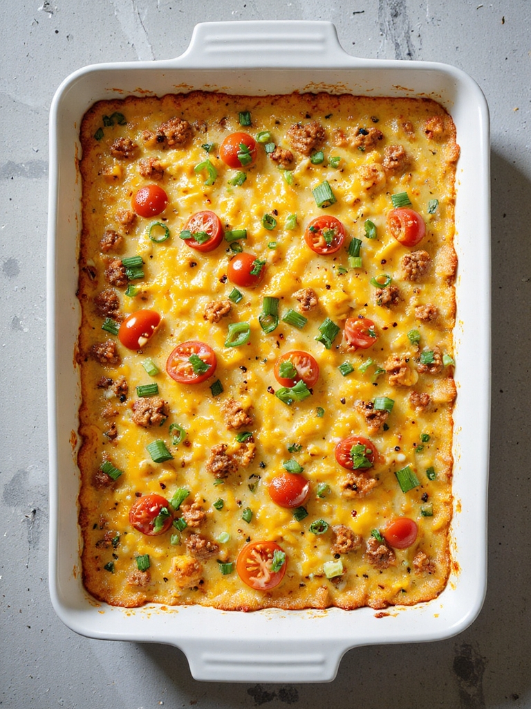 spicy chorizo egg casserole