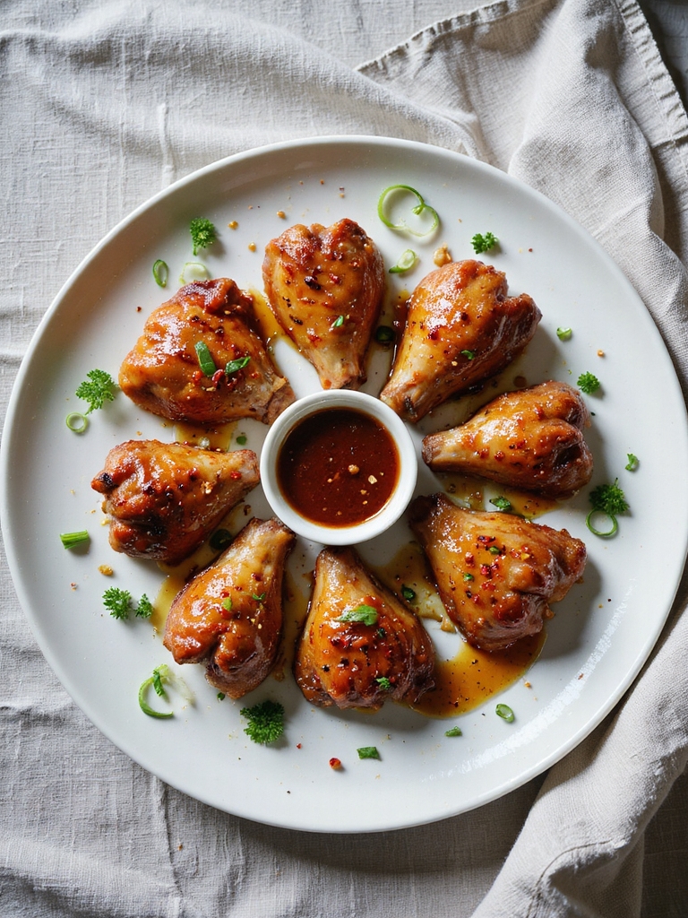 spicy honey glazed turkey wings