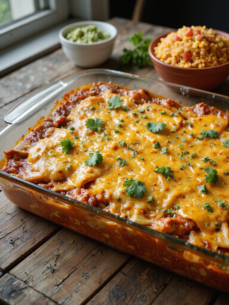 spicy mexican enchilada dish