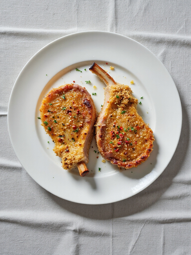 spicy parmesan pork chops