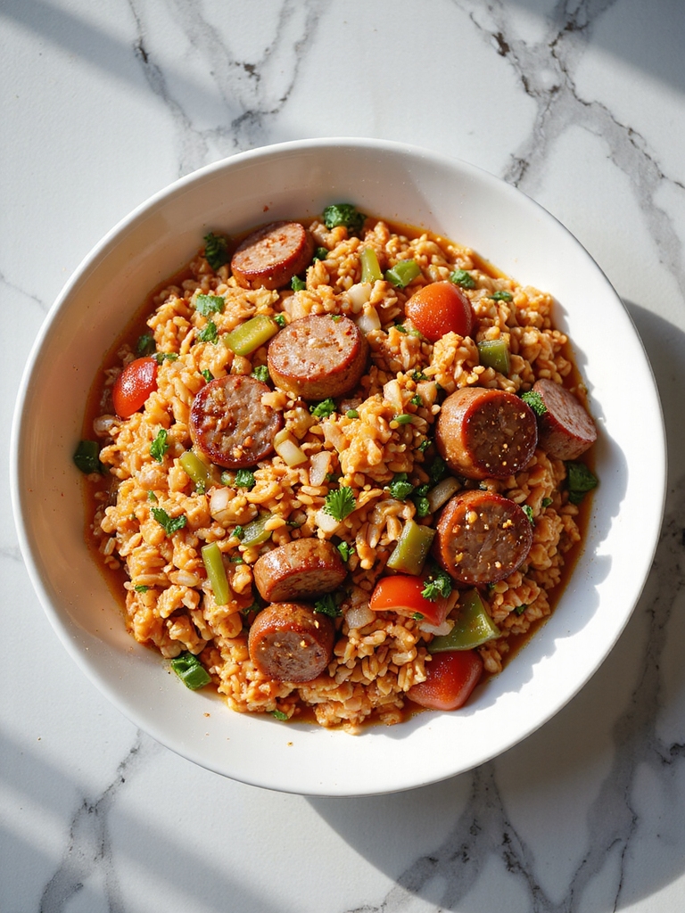 spicy sausage jambalaya recipe