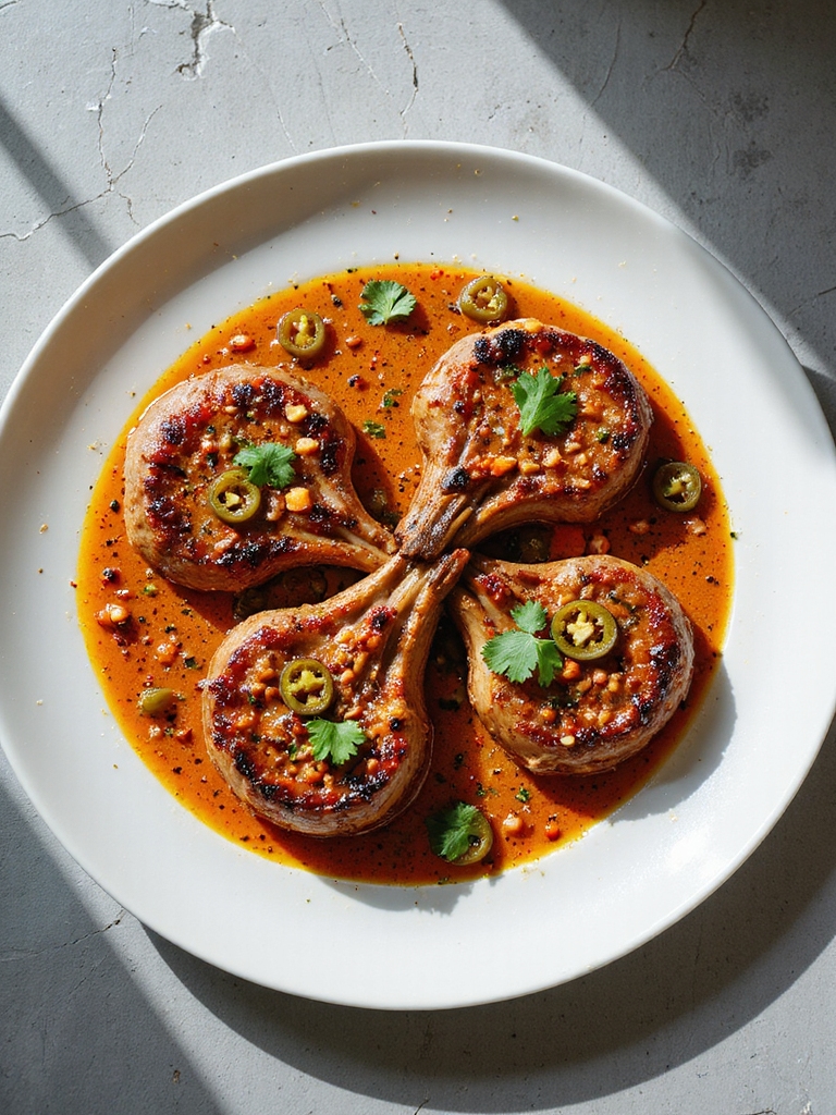 spicy slow cooked pork chops