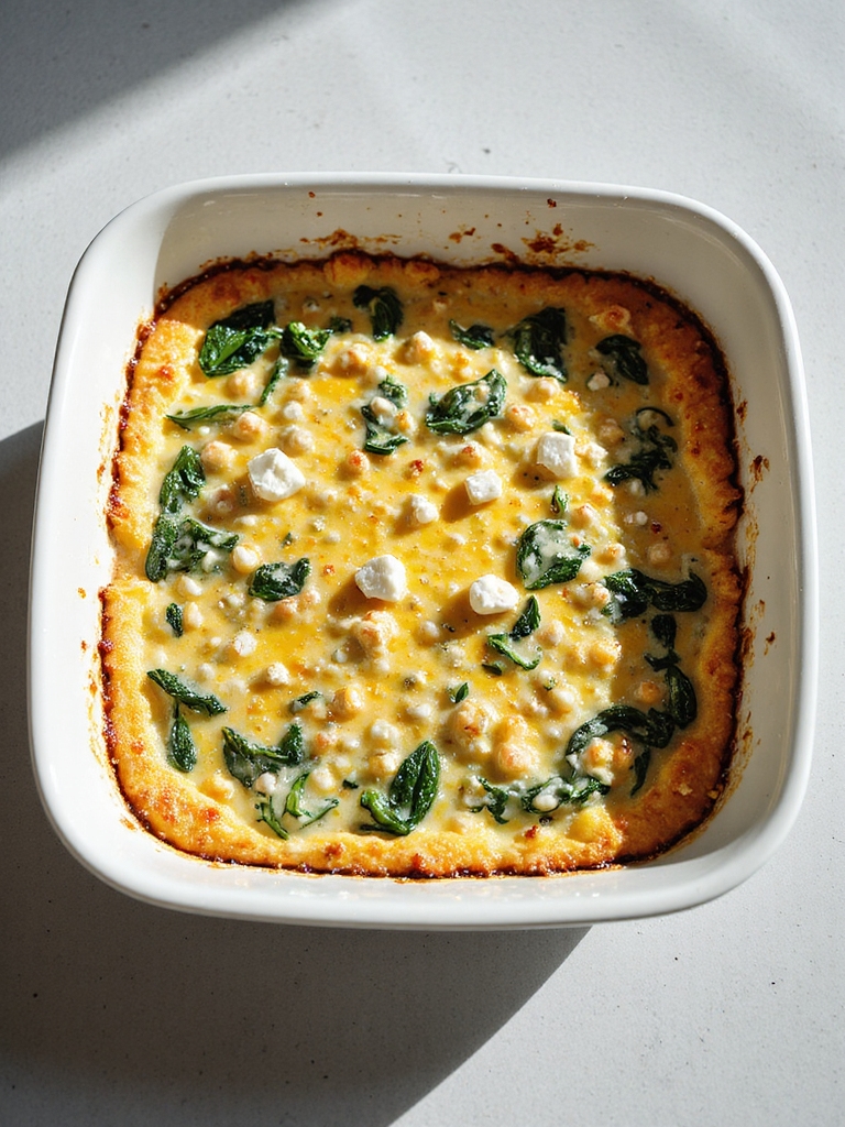 spinach feta breakfast casserole