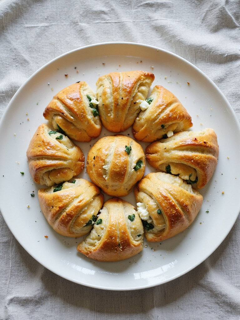 spinach feta crescent rolls