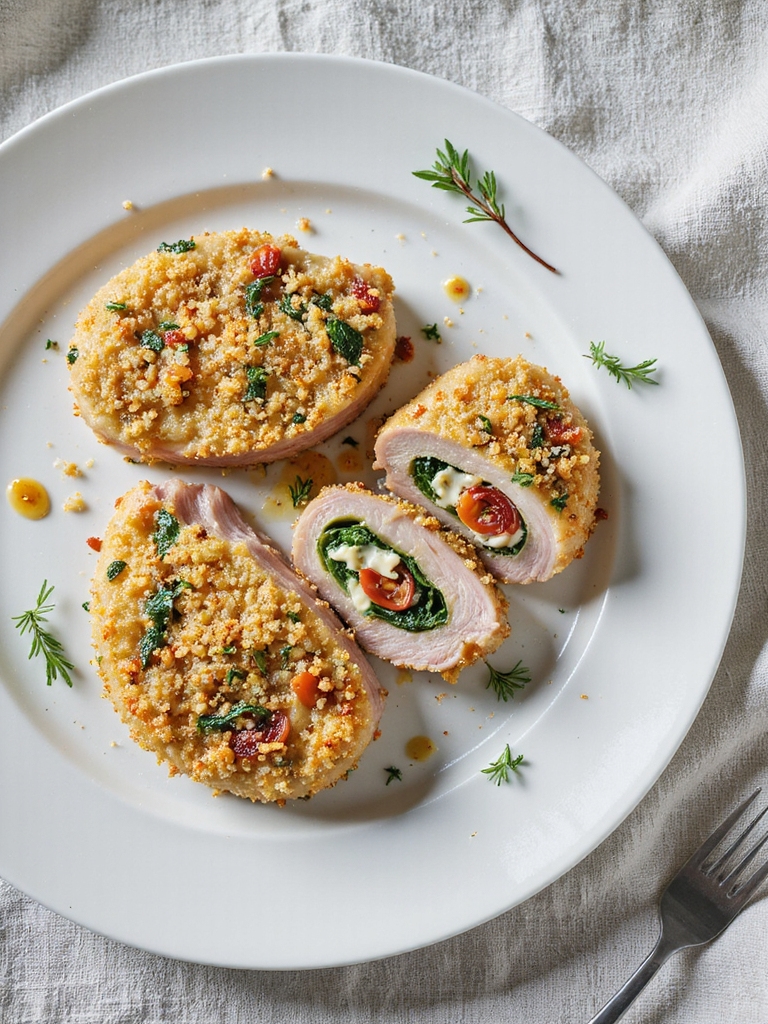 stuffed parmesan crusted pork chops