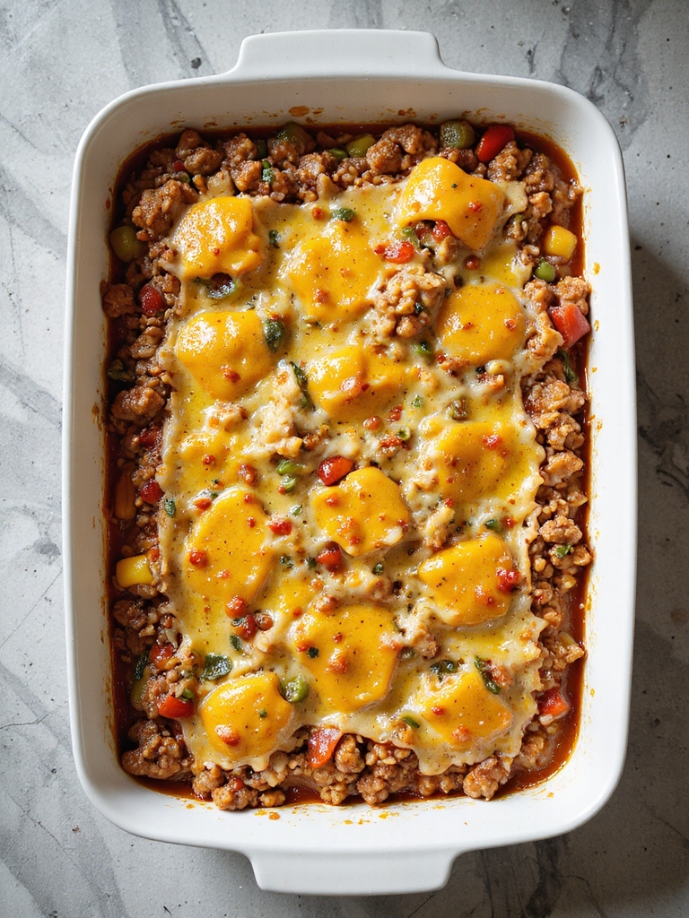 stuffed pepper casserole assembly