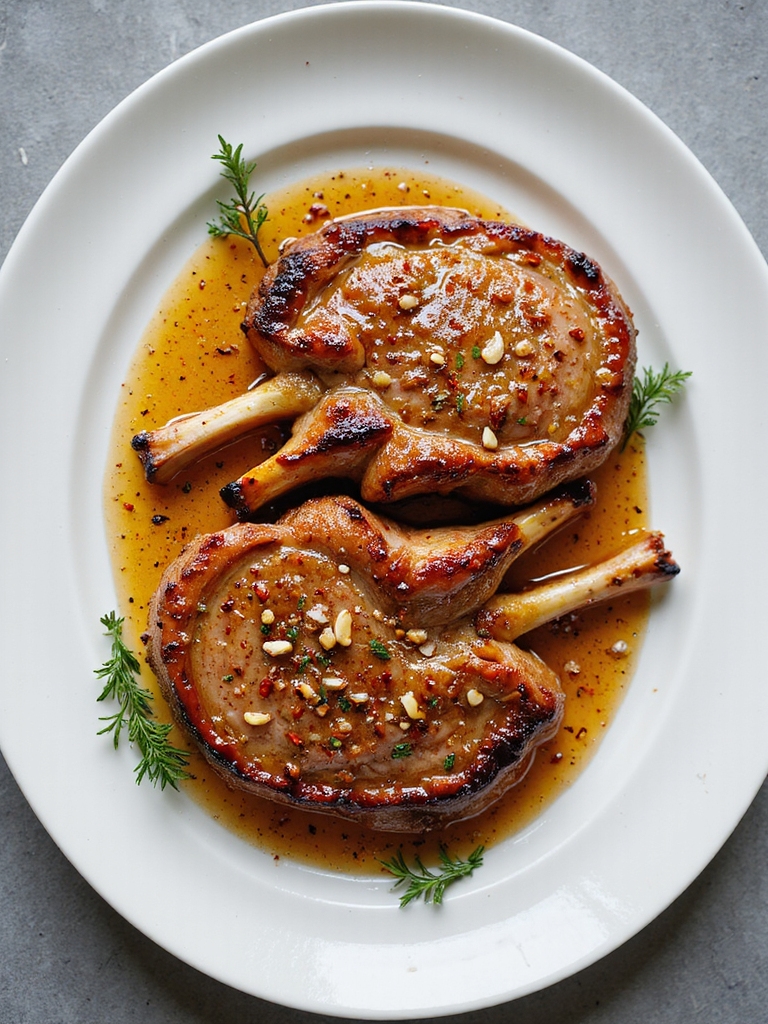 sweet and savory pork chops