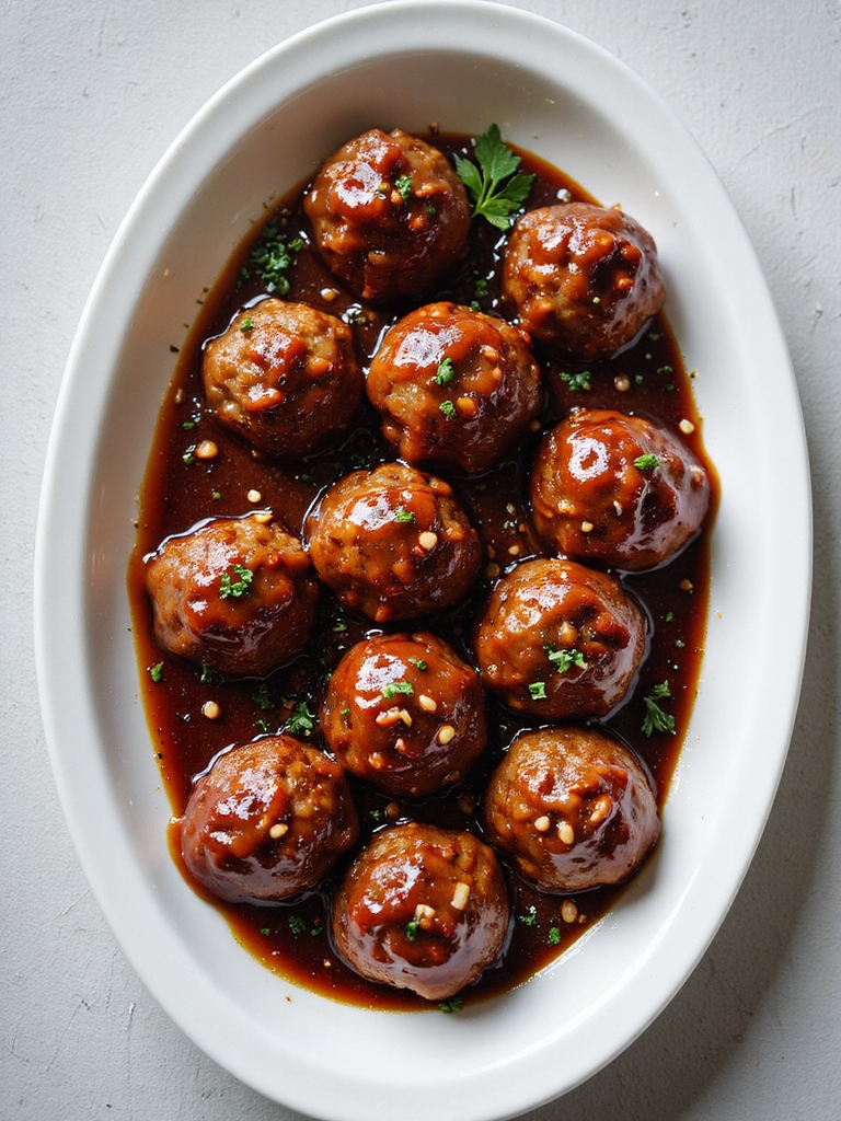 sweet and spicy meatballs