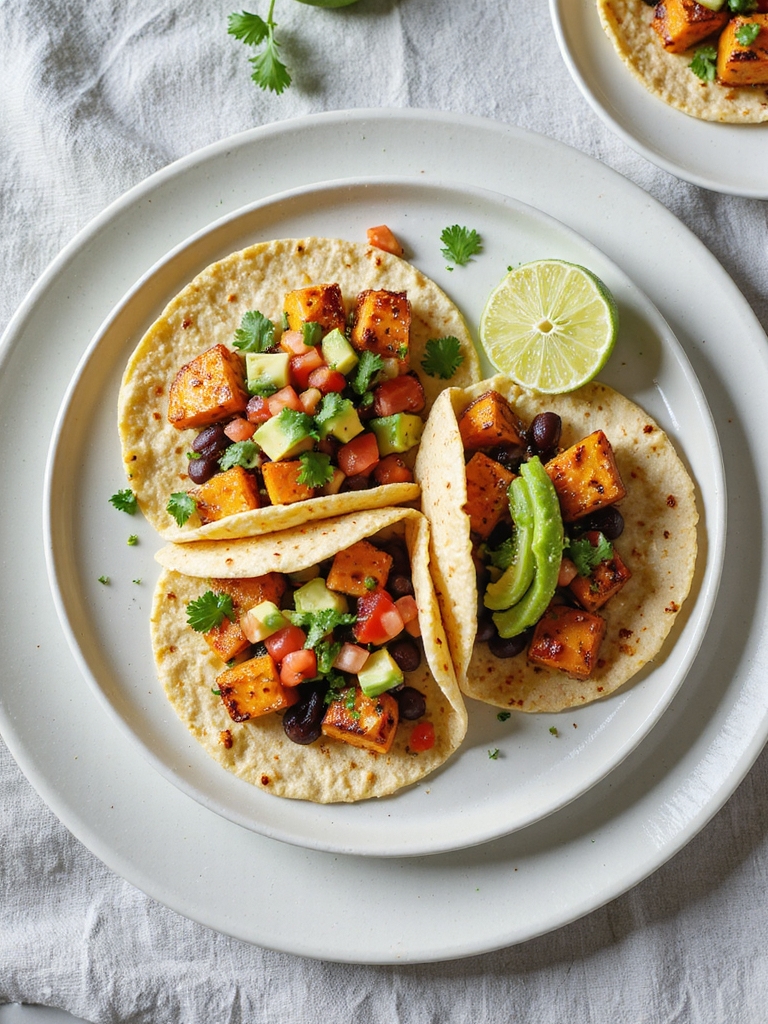 sweet potato black bean tacos