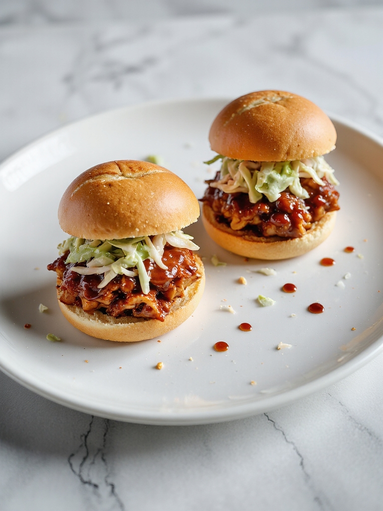 sweet smoky chicken sliders