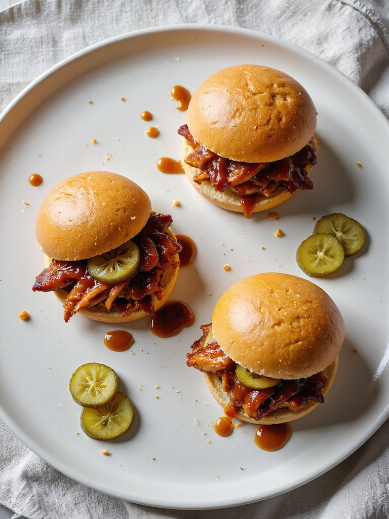 tangy bbq chicken sliders