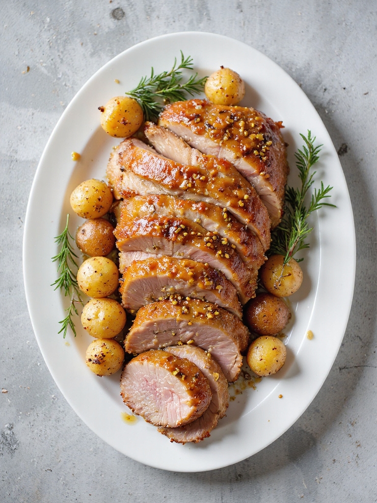 tangy mustard honey glaze