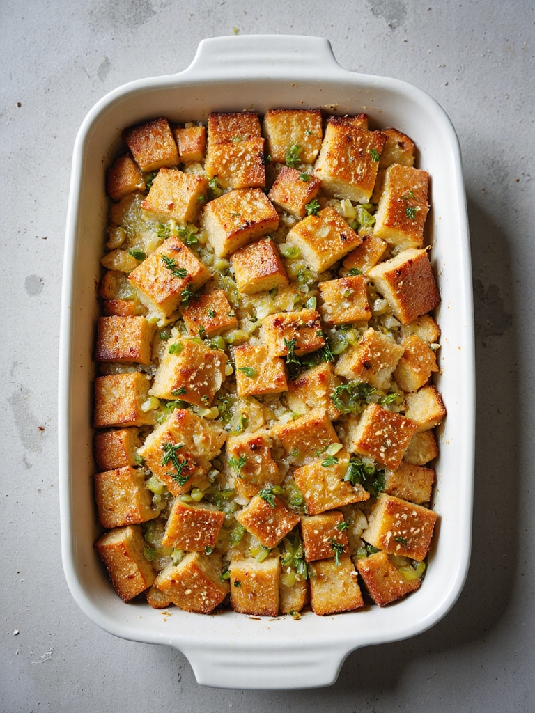 tangy sourdough leek stuffing