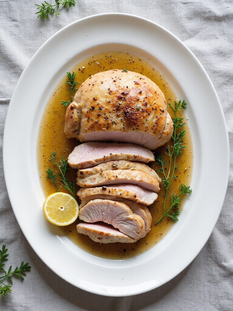 tarragon infused slow cooked turkey