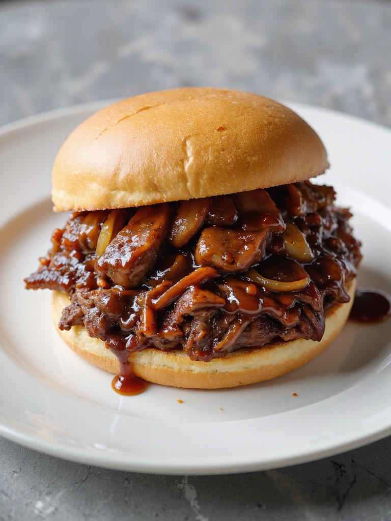 tender barbecue beef sandwiches