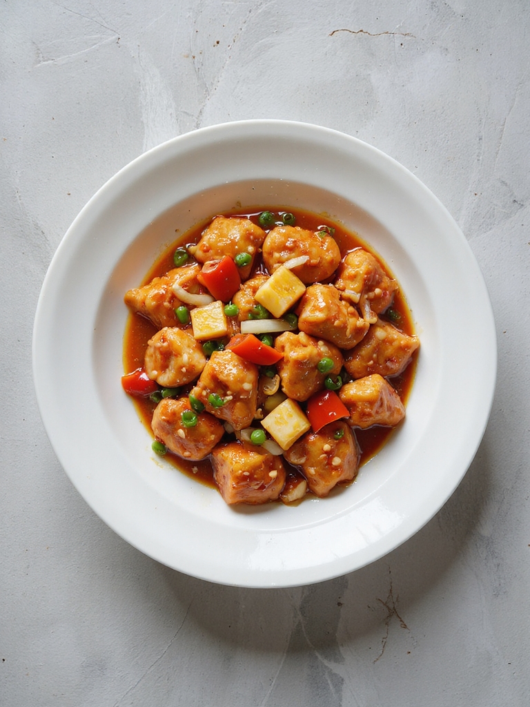 tender chicken with sauce