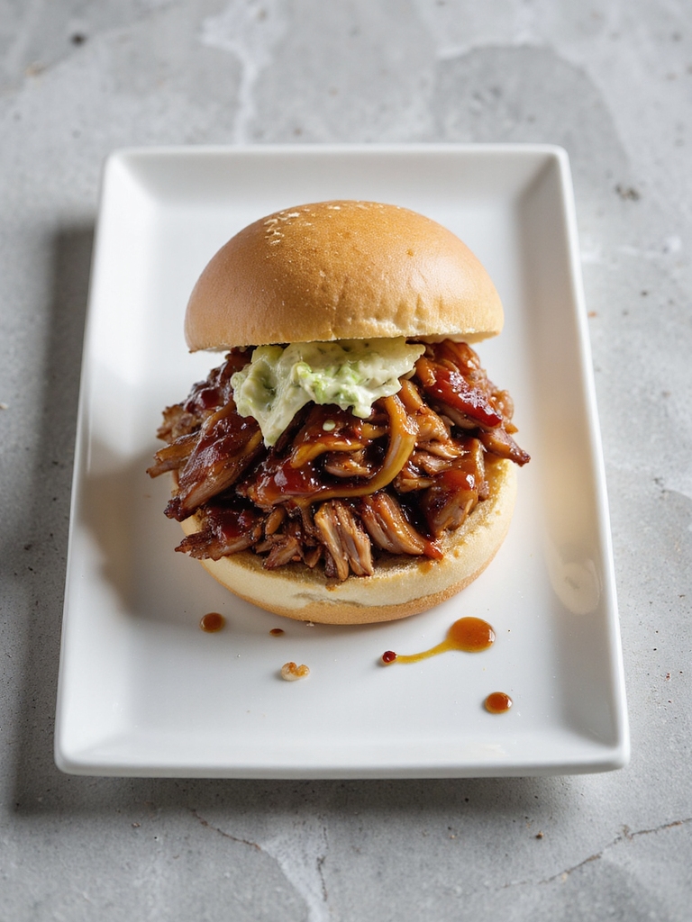 tender slow cooked pork sandwiches