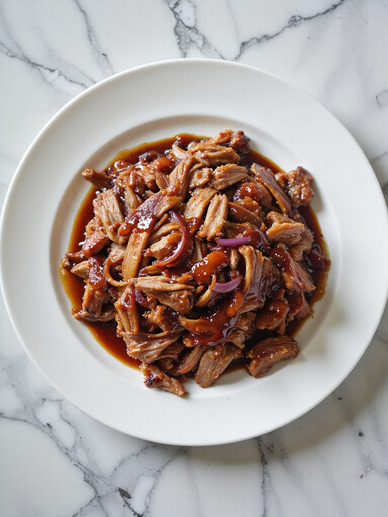 tender slow cooked pulled pork