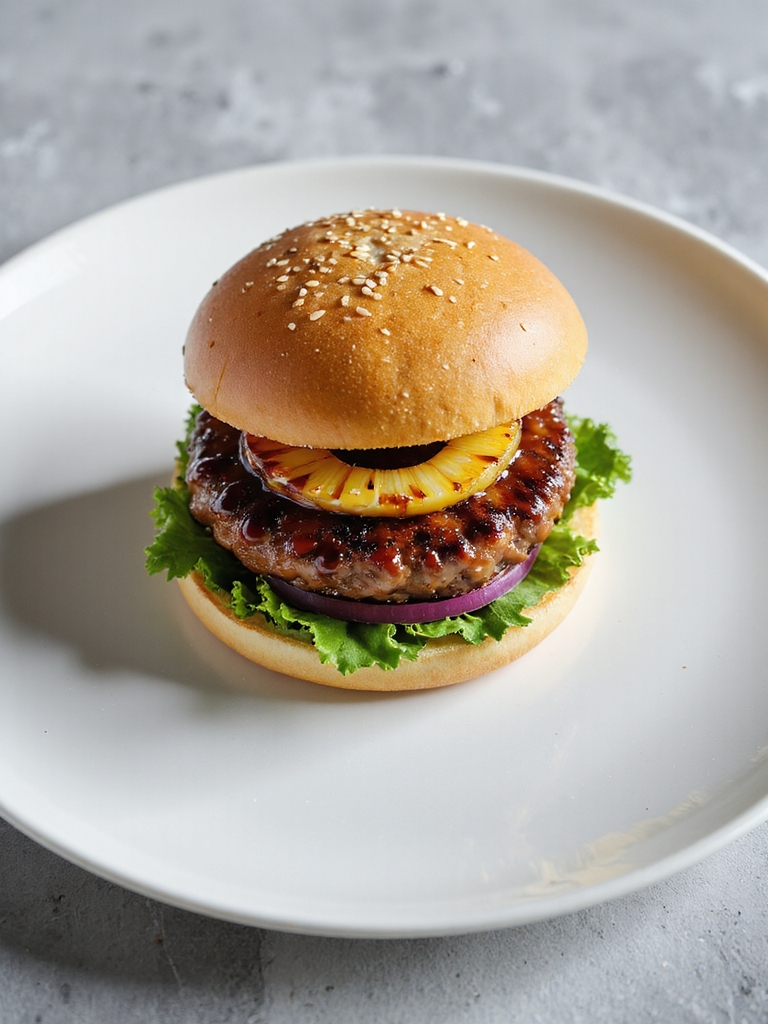 teriyaki flavored turkey burger