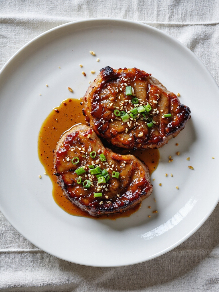 teriyaki glazed smoked pork