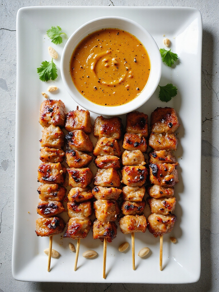thai pork satay skewers