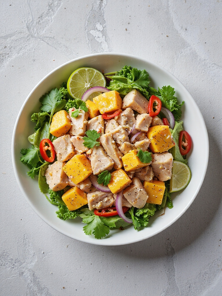 tropical turkey mango salad