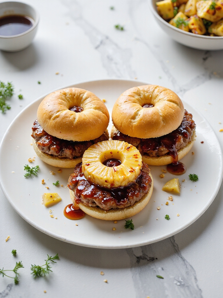 tropical turkey pineapple sliders