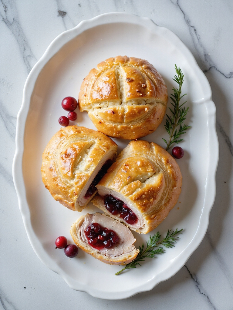 turkey cranberry pastry delight