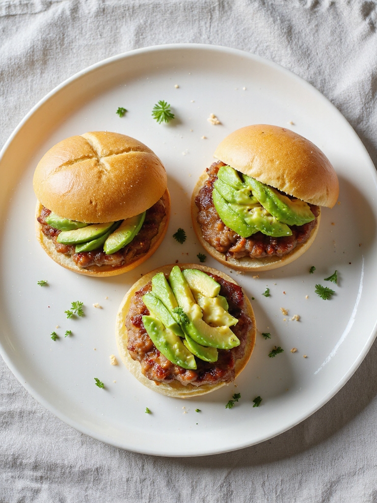 turkey sliders with avocado