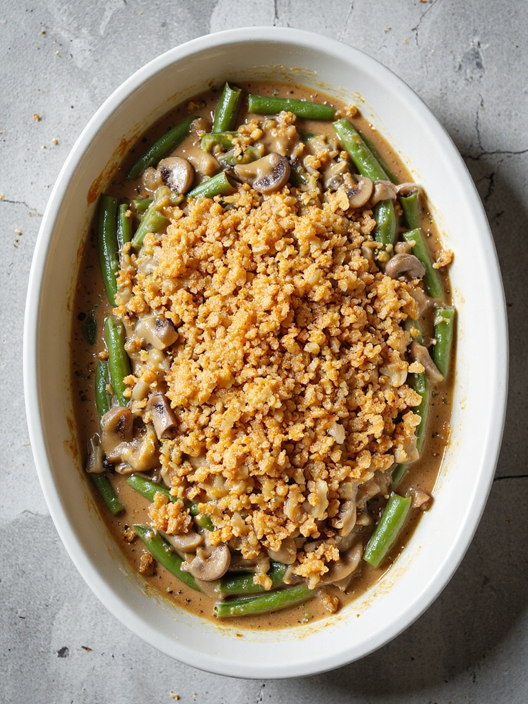 vegan green bean casserole recipe