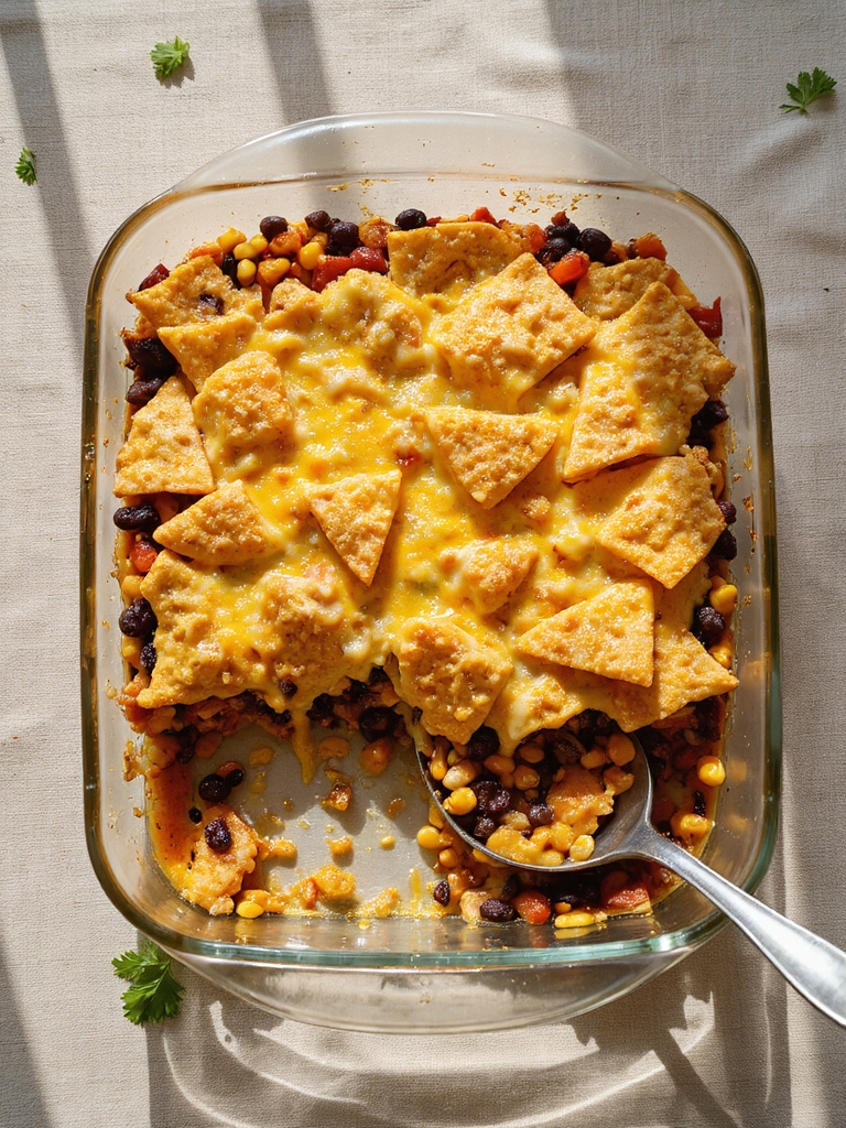 vegetarian casserole with doritos