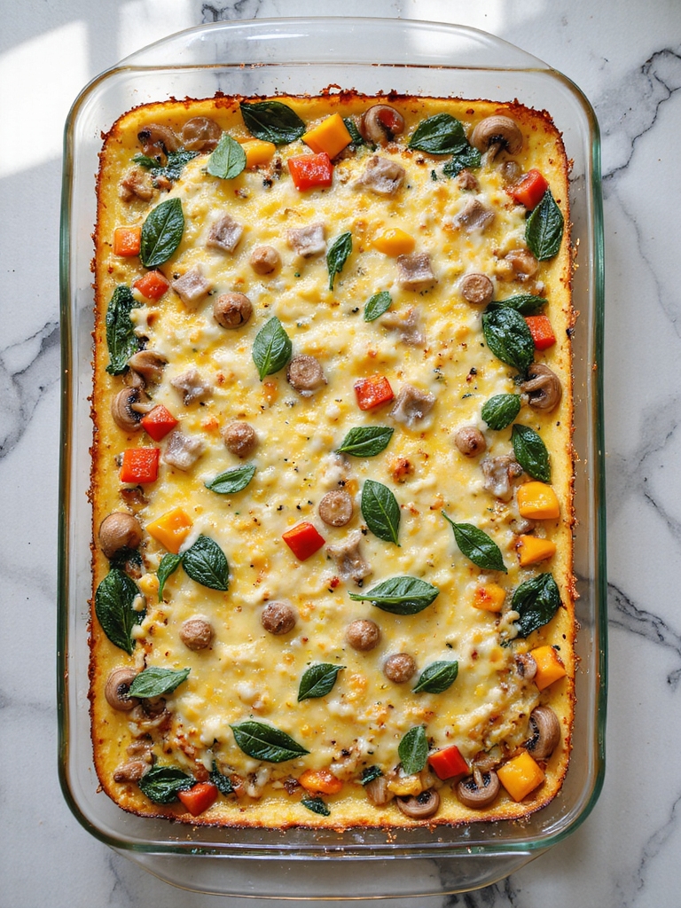 veggie packed egg casserole deliciousness