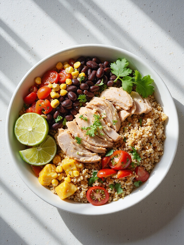 vibrant protein packed salad