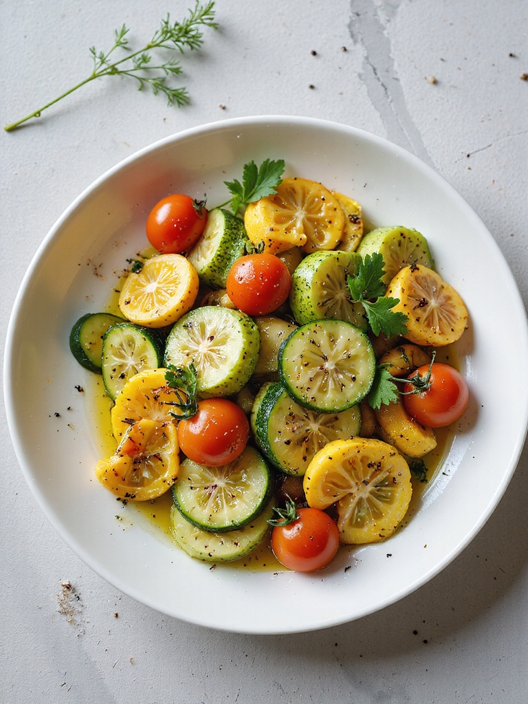 vibrant summer squash medley