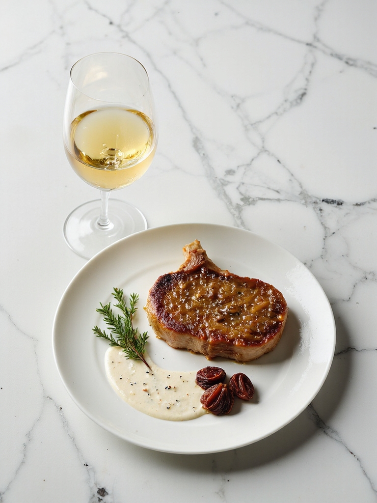 wine enhances ranch pork