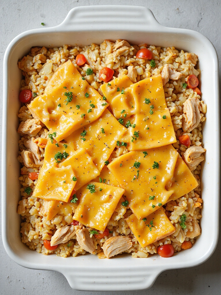 zesty chicken rice casserole