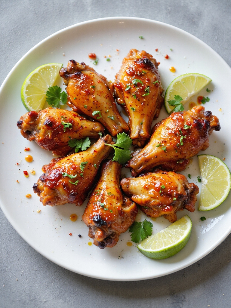 zesty chili lime turkey wings