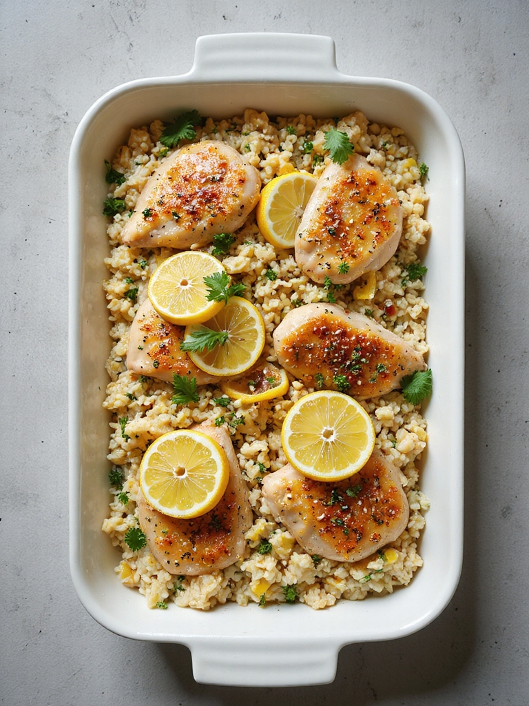 zesty greek chicken casserole