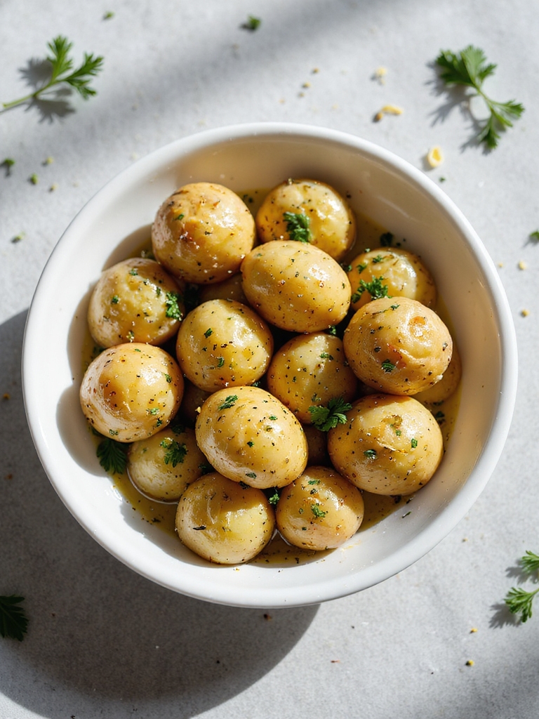 zesty herb infused slow cooked potatoes