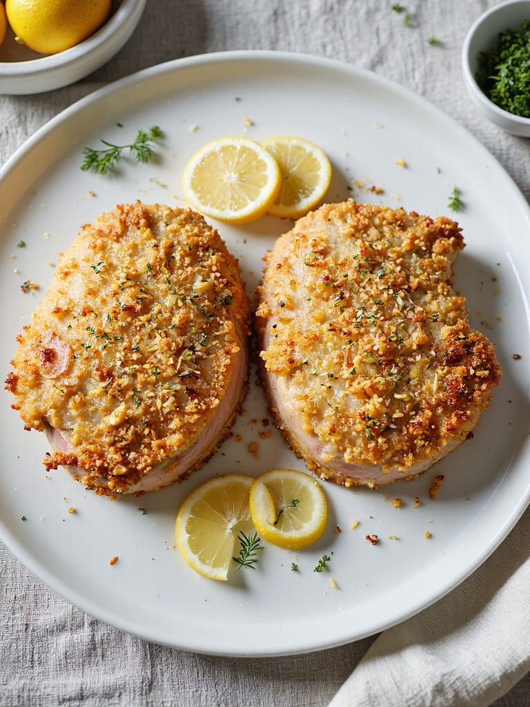 zesty parmesan crusted pork chops