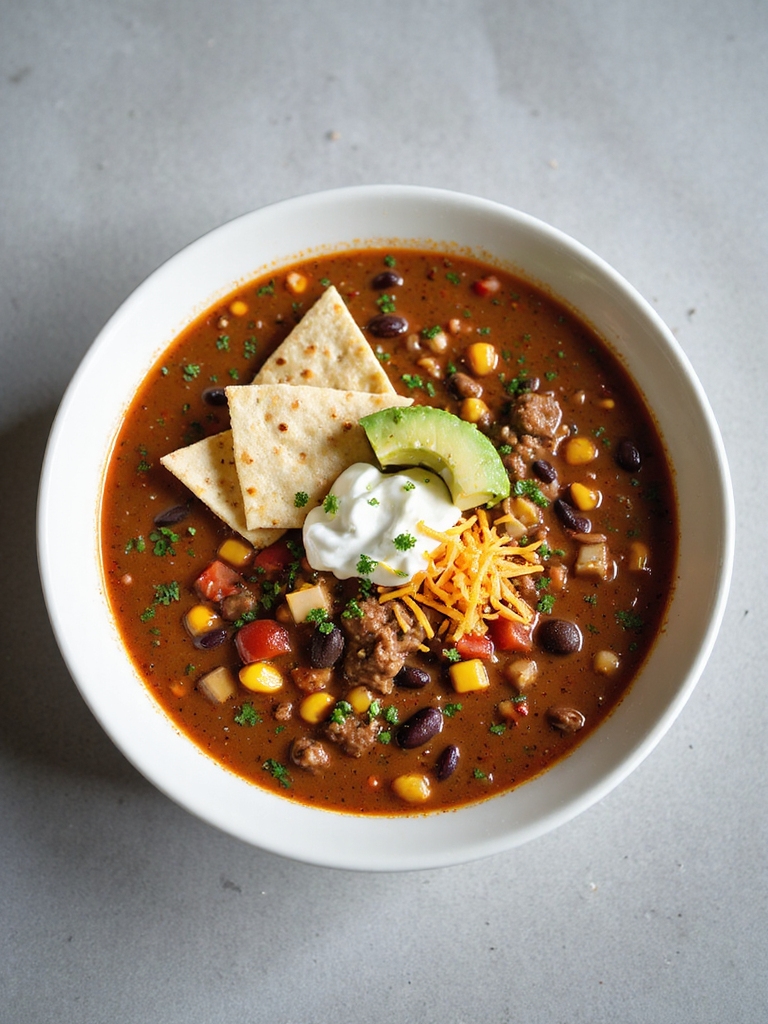 zesty taco soup recipe