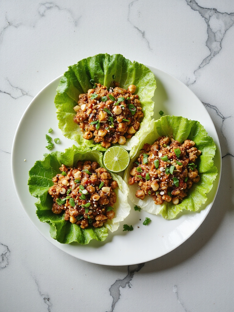 zesty turkey lettuce wraps