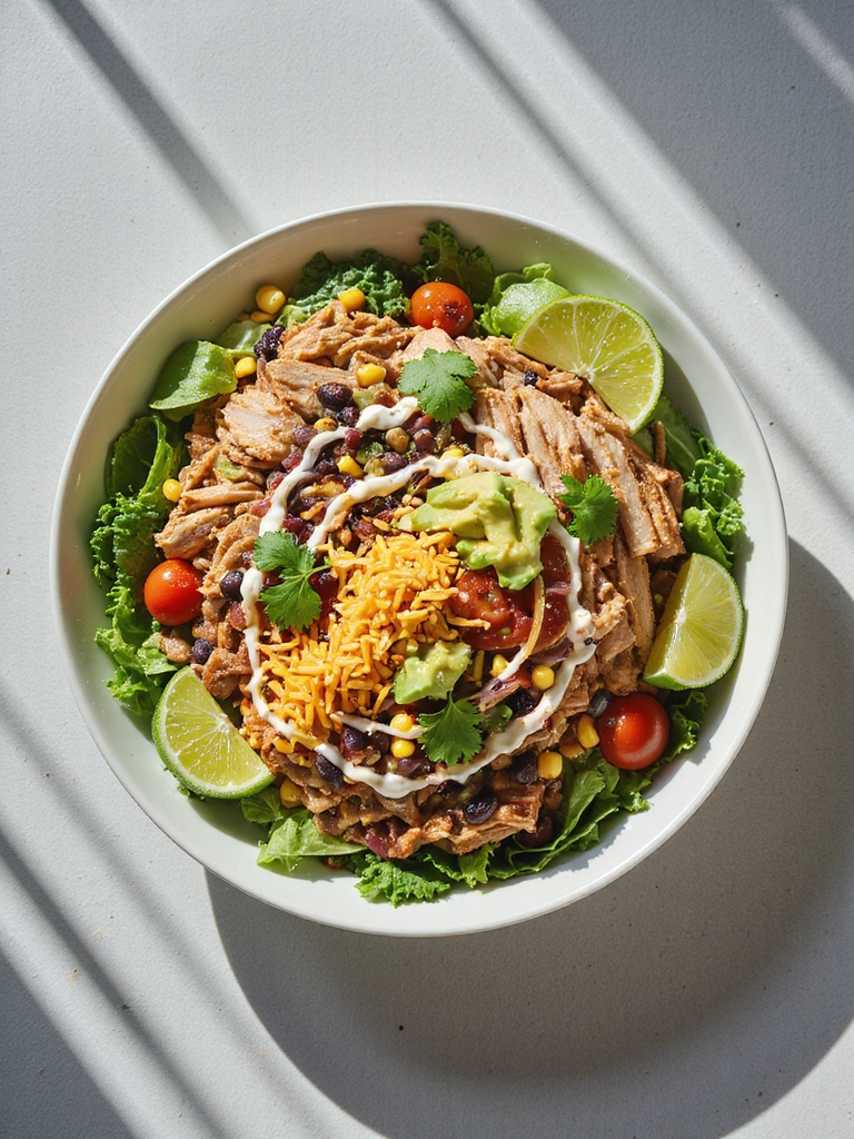 zesty turkey taco salad