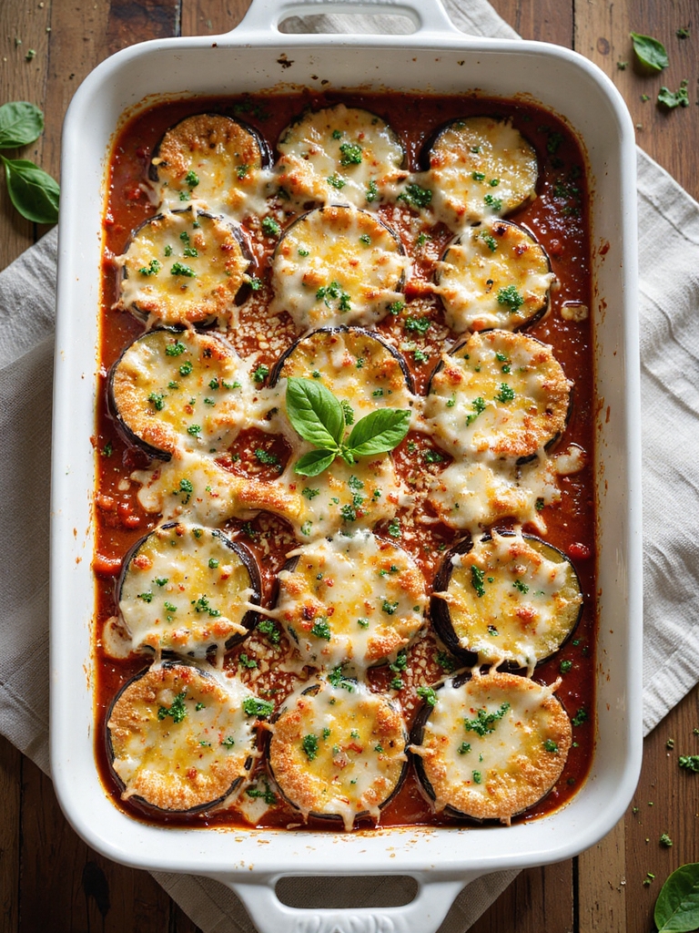almond parmesan keto eggplant parmesan