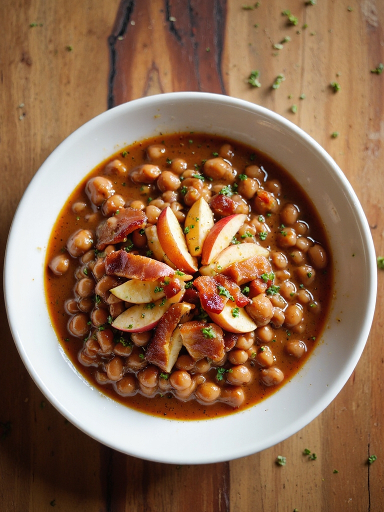 apple cider baked beans
