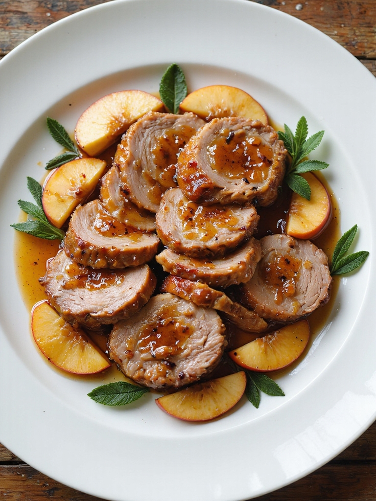 apple cider sage pork tenderloin