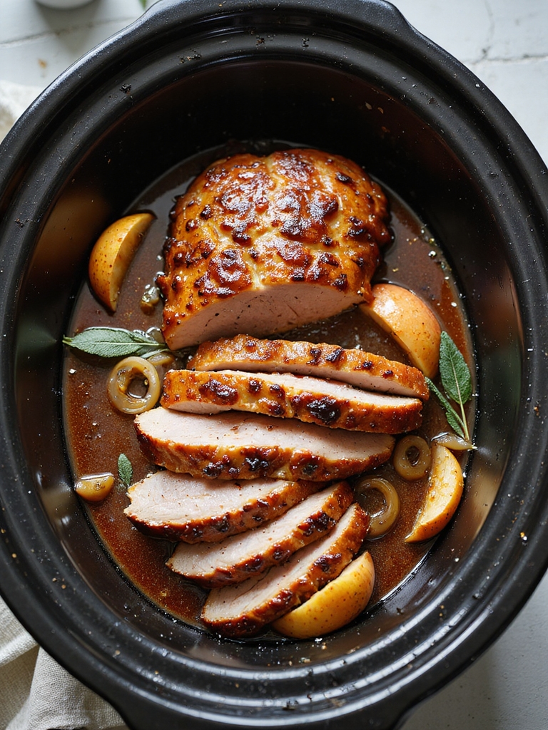 apple cider sage pork